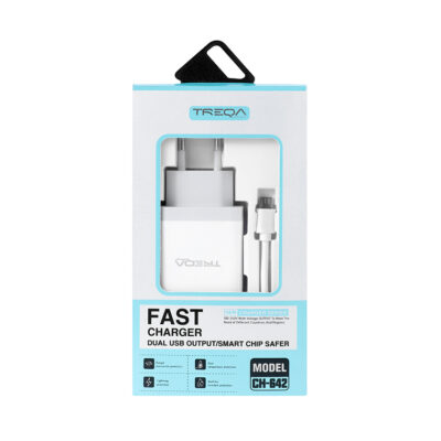 Cargador Treqa 3 USB con Cable V8