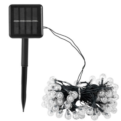 Guía de Luces Redondas Solare 100 Led Calidas