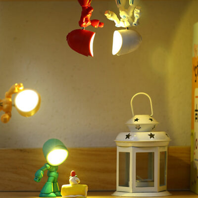 Lápara Portátil LED Diseño Robot