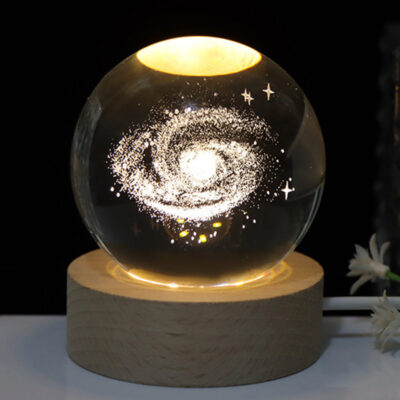 Lámpara Bola de Cristal de Galaxia 6 cm Diámetro