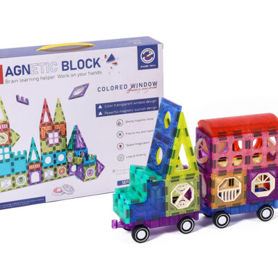 Juego De Construcción Con Imanes Para Niños 58 Pie