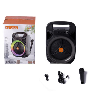 Parlante Bluetooth de 8″ con LED y Micrófono CS-08