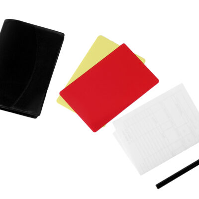 Tarjeta Roja y Amarilla de Fútbol con Funda