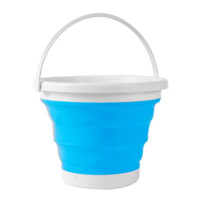 Balde Plegable Silicona 10 l Medidas  32 x 19 x 24