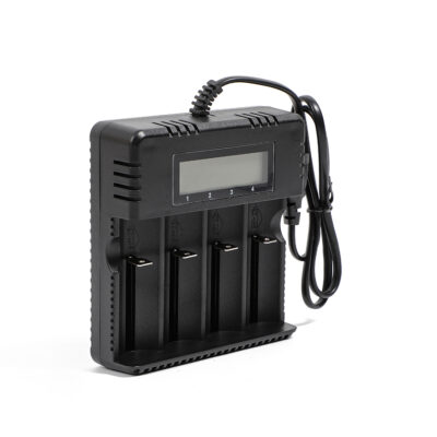 Cargador de 4 baterías 18650 26650 14500 con Panta