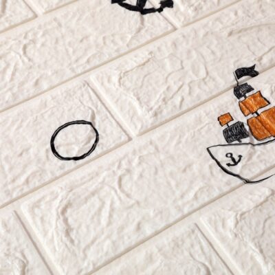 Revestimiento de Pared Adhesivo Barcos 70 x 77 cm