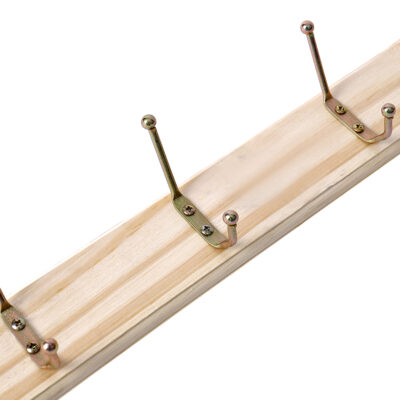 Perchero de Madera con 5 Ganchos