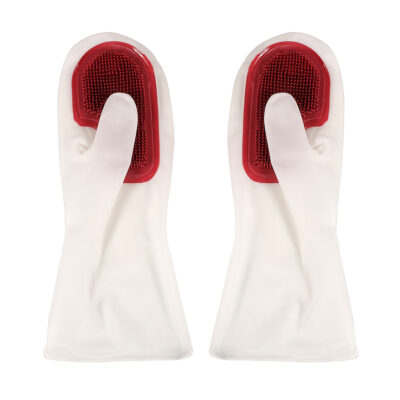 Guantes Cepillos Para Limpiar x Par Esponja