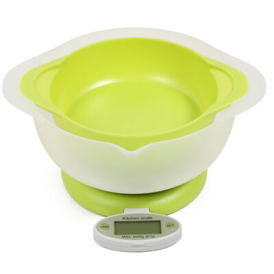 Balanza de Cocina Digital Plegable 1 a 5 Kg 2 Bowl