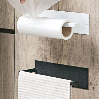 Porta Rollo Papel Toalla de Cocina Soporte Adhesiv