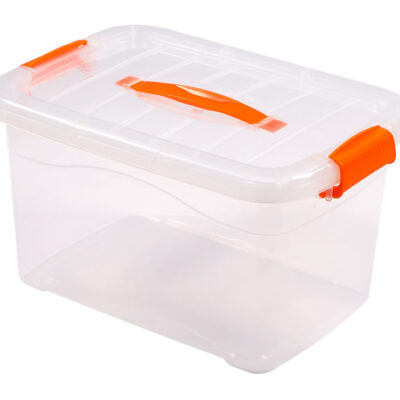 Caja Organizadora Plástico con Tapa y  Asa Medidas