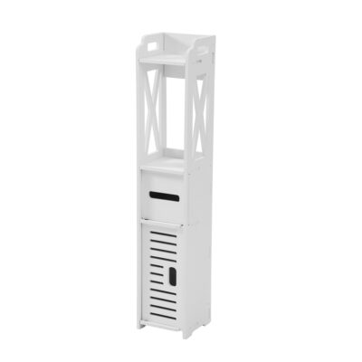 Mueble Columna de Baño Blanco 80 cm de Altura