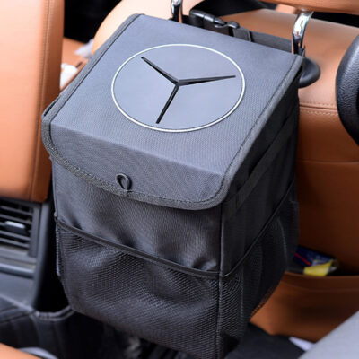Tacho de Basura con Tapa para Auto y Organizador 2
