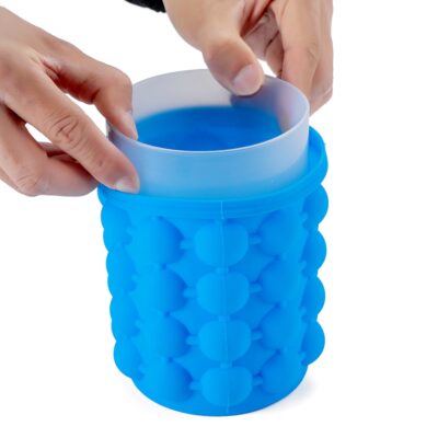 Cubetera y Cubo para Hielo Silicona 2 en 1