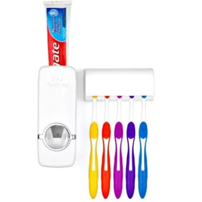 Dispensador Automatico Pasta Dental Y  Porta Cepil