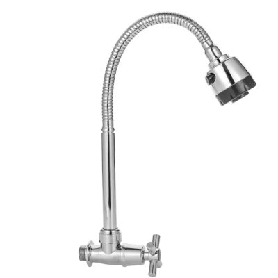 Grifo con Extensor Flexibe de Pared Base 11 cm Pun