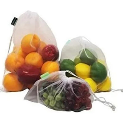 Bolsas de Malla Reutilizables Chica 20 x 30 cm