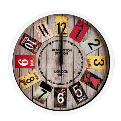 Reloj de Pared Vintage 30 cm Diseño Número Tipo St