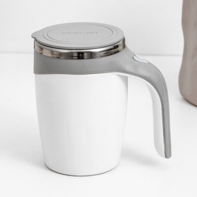 Taza 380 ml con Mezclador Magnético y Tapa a Pila