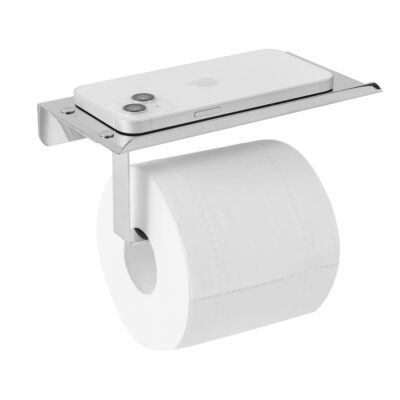 Porta Papel Higiénico y Porta Celular 2 en 1 Acero