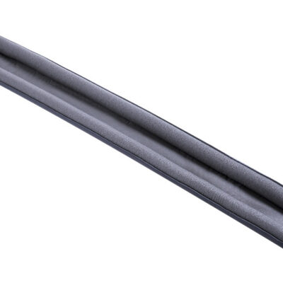 Burlete Tipo Zócalo Doble Para Puerta 95 cm Negro