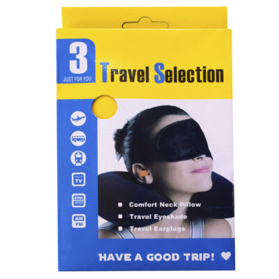 Set De Viaje Almohada inflable + Tapón De Oídos +