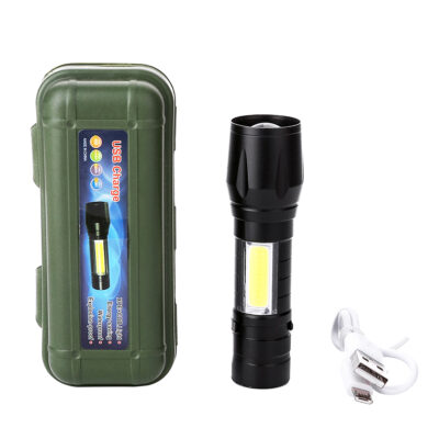Linterna Led Recargable con Cable