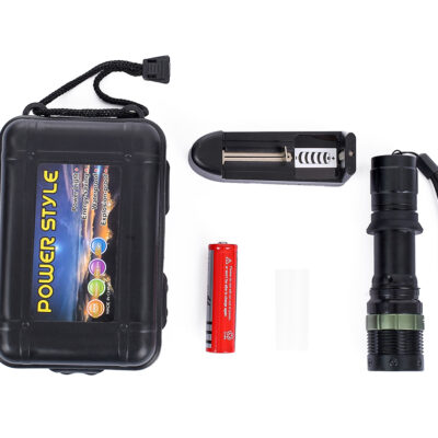Linterna Recargable con Batería y Cargador Estuche