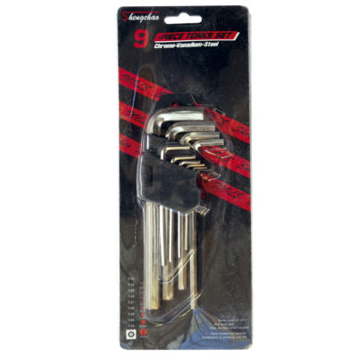 Llave Allen 9 Piezas Chico en Blister