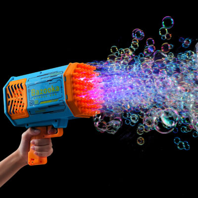 Pistola de Burbujas Bazooka x 69 Disparadores Recargable