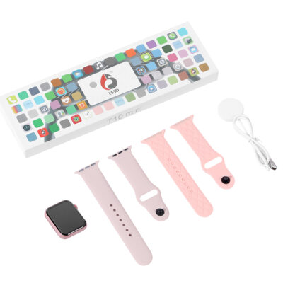 Set de Reloj Inteligente T10 Mini ROSA