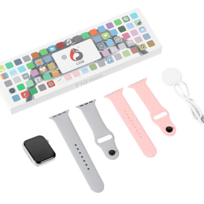 Set de Reloj Inteligente T10 Mini PLATEADO