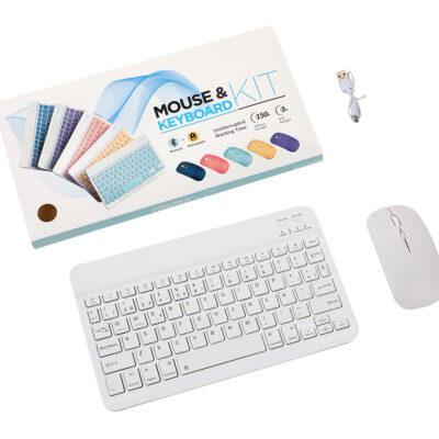 Set de Teclado y Mouse Inalámbrico BT-028 BLANCO