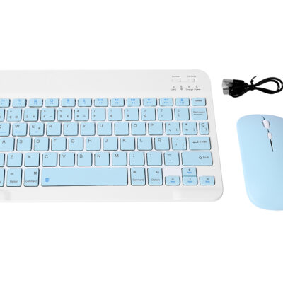 Set De Teclado Y Mouse Inalambrico BT-028 AZUL