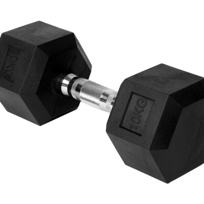 Mancuerna Recubierta 10 kg Hexagonal de Hierro