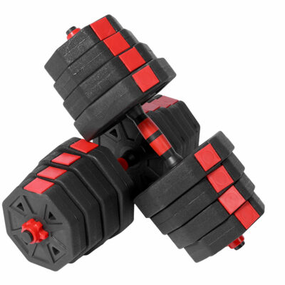 Mancuernas Ajustables Set 30 Kg 3 en 1 Barra