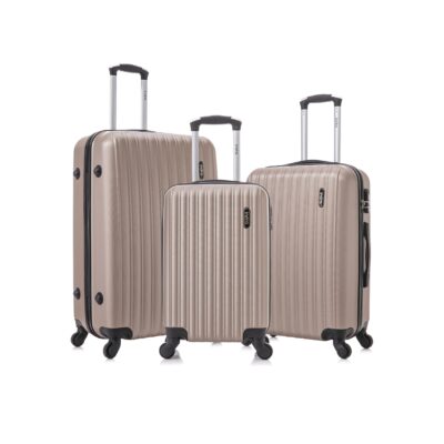 Set de 3 Valijas Indra de 20″/24″/28″ Champagne