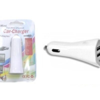 Cargador 2 USB de Auto 2000 mA