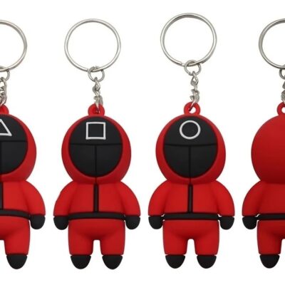 LLavero de Juego de Calamar en Goma 5 cm Altura