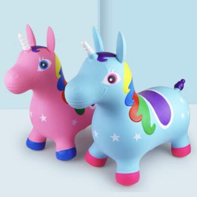 Unicornio Saltarín Inflable 58 x 55 x 25 cm