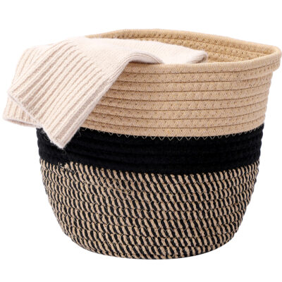 Canasto de Cuerda de Algodón Grande 30×30 cm