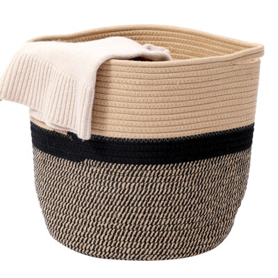 Canasto de Cuerda de Algodón Medianos 25×25 cm
