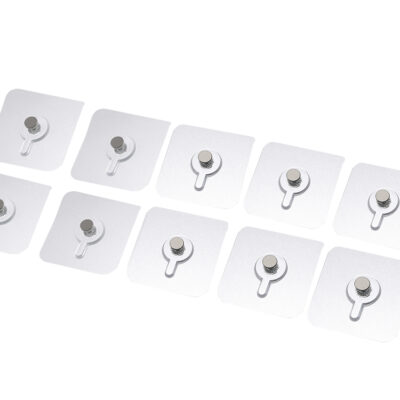 Gancho Adhesivo Tornillo para Colgar 10 Unidades