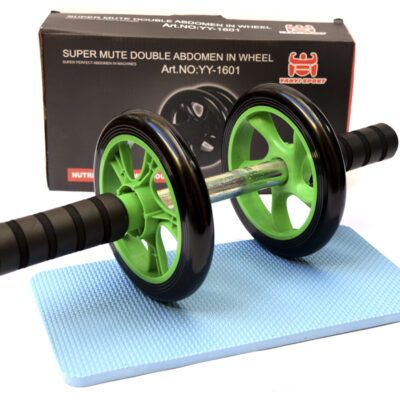 Rueda Doble para Ejercicio con Mini Alfombra