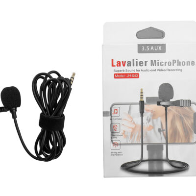 Micrófono Solapero Jack 3.5 con Clip de Agarre