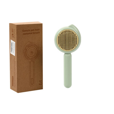 Cepillo Peine para Mascota Cerdas Finas con Botón