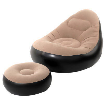 Sofa Inflable con Puff Apoya Pies GRISSKU: 6079