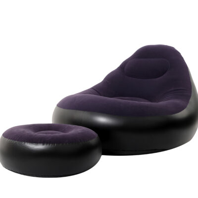 Sofa Inflable con Puff Apoya Pies NEGROSKU: 6080