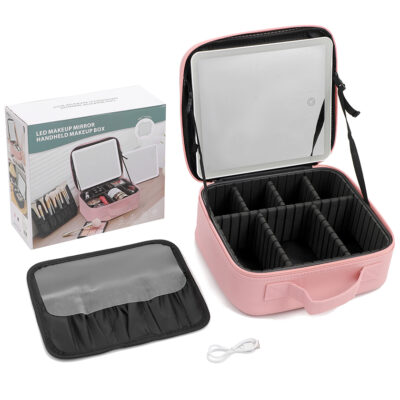 Organizador de Comesticos con Espejo Led ROSADOSKU: 6088