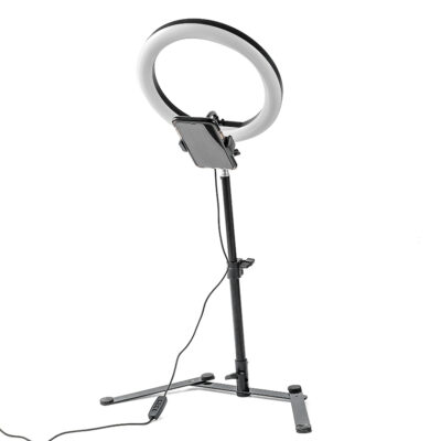 Aro Luz Led 26 cm Diámetro Trípode 85 m Alto ConecSKU: 2540